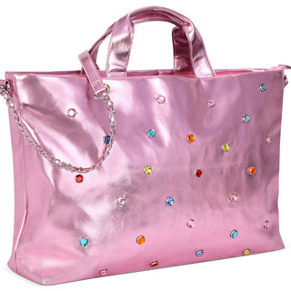 Iscream Pink Candy Gem Overnight Bag, Iscream, Bag for Camp, Camp Bag, cf-type-bag, cf-vendor-iscream, Gift for Camp, Gifts for Girls, Iscream, Iscream Bag, Iscream Overnight Bag, iscream-sho