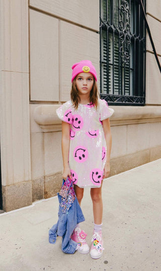 Lola and The Boys Pinkie Happy Emoji Dress