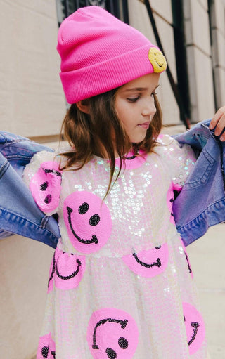 Lola and The Boys Pinkie Happy Emoji Dress