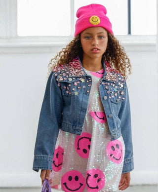 Lola and The Boys Pinkie Happy Emoji Dress