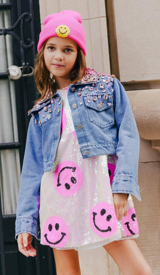 Lola and The Boys Pinkie Happy Emoji Dress