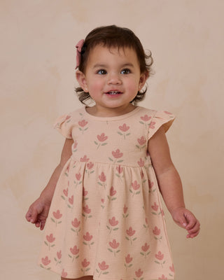 Quincy Mae Flutter Dress - Tulips