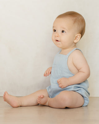 Quincy Mae Thomas Romper - Chambray