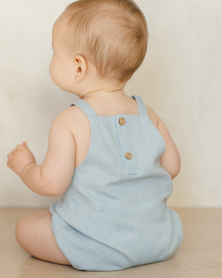 Quincy Mae Thomas Romper - Chambray