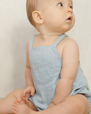 Quincy Mae Thomas Romper - Chambray