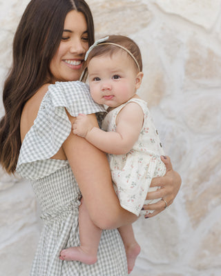 Quincy Mae Skirted Tank Romper - Strawberries