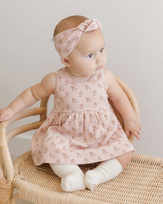 Quincy Mae, Quincy Mae Ribbed Tank Dress - Roses - Basically Bows & Bowties