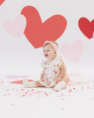 Quincy Mae Flutter Dress - Heart Balloons