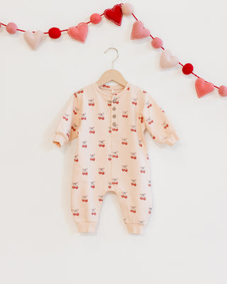 Quincy Mae Relaxed Fleece Jumpsuit - Mon Amour