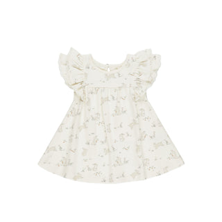 Quincy Mae Flutter Dress - Bunnies