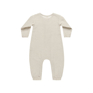 Quincy Mae Woven Jumpsuit - Basil Stripe