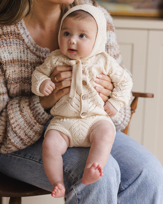 Quincy Mae Knit Cardigan - Natural