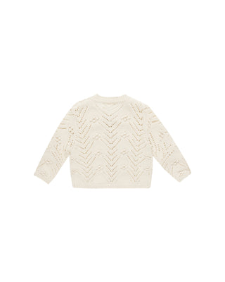 Quincy Mae Knit Cardigan - Natural