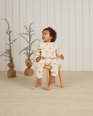 Quincy Mae Waffle Slouch Set - Gingerbread