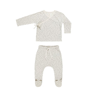 Quincy Mae Wrap Top & Pant Set - Scatter