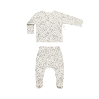 Quincy Mae Wrap Top & Pant Set - Scatter