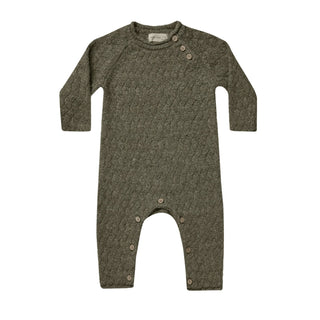 Quincy Mae Long Sleeve Knit Jumpsuit - Forest, Quincy Mae, cf-size-0-3-months, cf-size-12-18-months, cf-size-3-6-months, cf-size-6-12-months, cf-type-jumpsuits-&-rompers, cf-vendor-quincy-mae