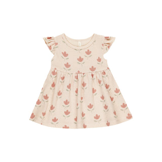 Quincy Mae Flutter Dress - Tulips