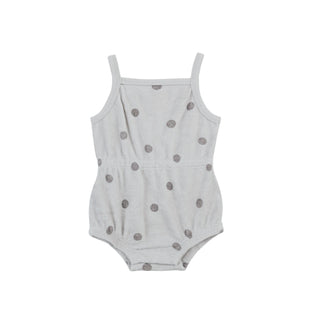 Quincy Mae Terry Cinch Romper - Polka Dot