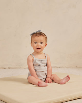 Quincy Mae Terry Cinch Romper - Polka Dot