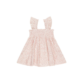 Quincy Mae Smocked Dress - Pink Blossom