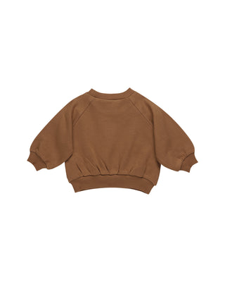 Quincy Mae Pocket Sweatshirt - Cinnamon