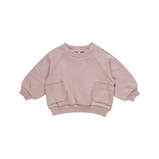 Quincy Mae Pocket Sweatshirt - Mauve