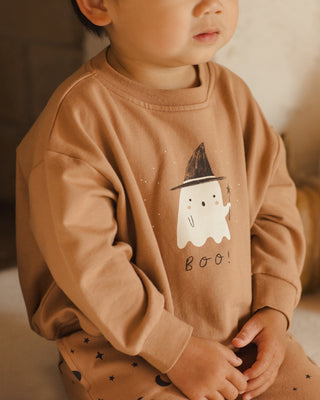 Quincy Mae Relaxed Sweatshirt - Boo