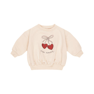 Quincy Mae Fleece Sweatshirt - Mon Amour