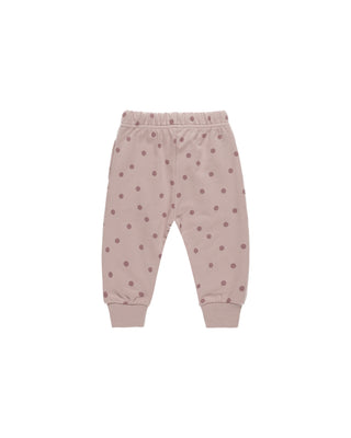 Quincy Mae Relaxed Fleece Sweatpant - Polka Dot