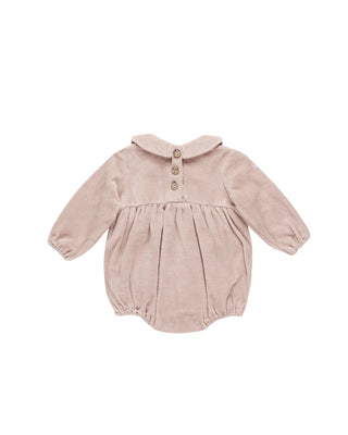 Quincy Mae Peter Pan Romper - Blush