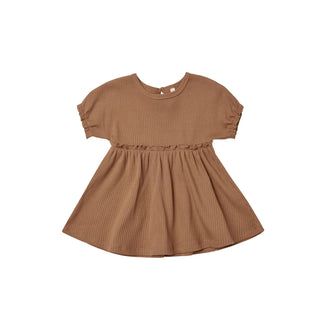 Quincy Mae Annie Dress - Cinnamon, Quincy Mae, Annie Dress, cf-size-0-3-months, cf-size-12-18-months, cf-size-18-24-months, cf-size-2-3y, cf-size-3-6-months, cf-size-4-5y, cf-size-6-12-months