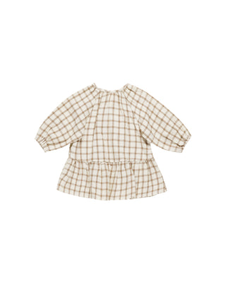 Quincy Mae Lany Dress -Cinnamon Plaid