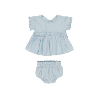 Quincy Mae Juniper Set - Chambray