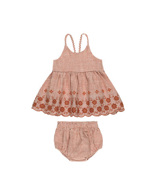 Rylee & Cru Zenni Set - Poppy Gingham