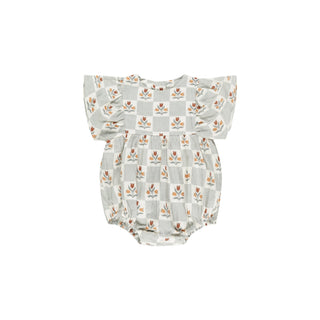 Rylee & Cru Kalea Romper - Garden Grid