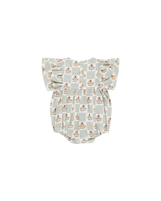 Rylee & Cru Kalea Romper - Garden Grid