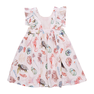 Pink Chicken Girls Liv Dress - Watercolor Shells