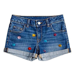 Lola and The Boys Rainbow Gem Jean Shorts