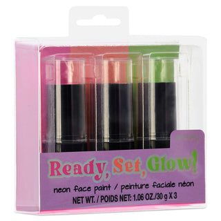 Iscream Ready, Set, Glow! Neon Face Paint Set