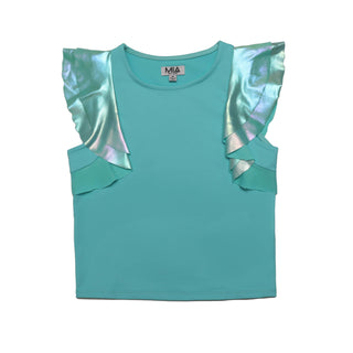 MIA New York Flutter Top - Blue