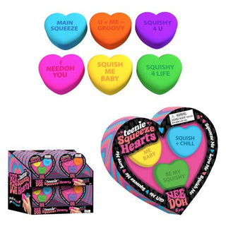 Nee Doh Teenie Squeeze Hearts (3pc)