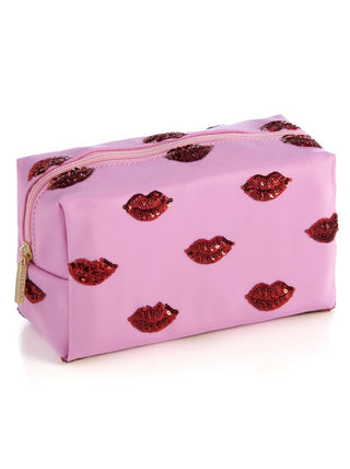 Shiraleah Cosmetic Case - Lips, Shiraleah, Cara Cosmetic Bag, cf-type-cosmetic-bag, cf-vendor-shiraleah, Cosmetic Bag, Cosmetic Pouch, Lips, Shiraleah, Sparkle, Valentine, Valentines, Valenti