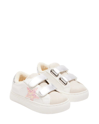 Steve Madden Toddler Rezume White Sneaker