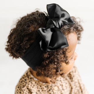 Baby Bling Satin FAB Headband - Black