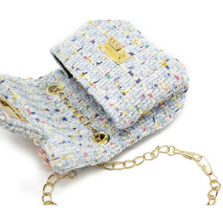 Mini Tweed Pearly Florals Crossbody