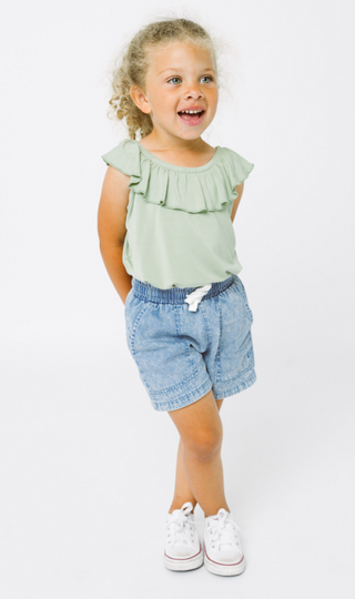 Little Bipsy Girl's Chambray Short