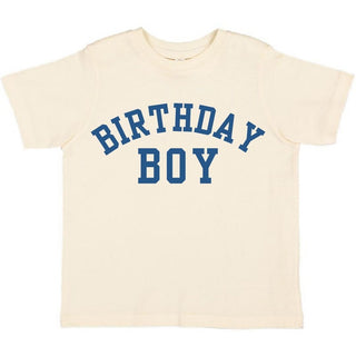 Sweet Wink Birthday Boy Varsity S/S Tee - Natural