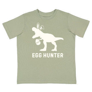 Sweet Wink Egg Hunter Easter Short Sleeve T-Shirt - Sage