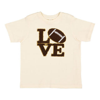 Sweet Wink Football Love Patch S/S Natural Tee